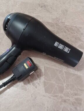 Hot Shot Tools Professional Series Black Hair Dryer with Power Boost Ion Select